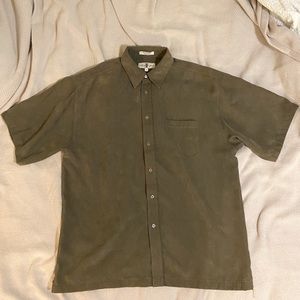 Vintage Mens Eighty Eight Polyester Short Sleeve Button Up Size XL